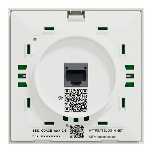 Schneider Electric - Odace POINT ACCES WIFI BIBANDE POE 8W, WIFI 4&5 AC2, 1GBIT RJ45, BLANC - S520491