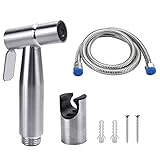 LYTIVAGEN Bidet Toilettensprüher Edelstahl Hand Bidet Sprayer mit 2 Modi Premium Edelstahl Handbrause Sprayer Kopf WC Handheld Duschköpfe mit 1,2m Schlauch, Wandhalterung für Küche und WC-Reinigung