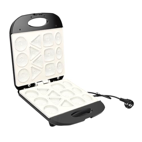 Smandy Máquina para Hacer Pasteles Eléctrica, Máquina para Hacer Galletas Multifuncional de Acero Inoxidable con 13 Orificios de 1400 W para Bocadillos de Galletas para Fiestas de (Enchufe de la UE