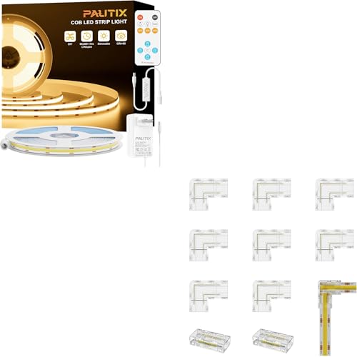 Tira de LED COB PAUTIX 16.4 pies 3000K Blanco Cálido miniatura 1