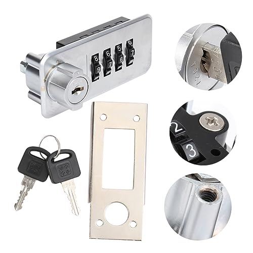 Holibanna Security Mailbox Locks Durable for Lockers Cabinets and Combination Lock with for Home Gym School and Pool Use