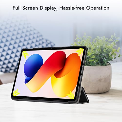 Image of Robustrion Cover for Redmi Pad 2 Pro 12.1 inch Cover Case, Trifold Cover Case for Redmi Pad 2 Pro 5G Tablet Cover [Auto Sleep Wake Support] - Black