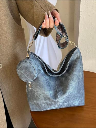 ITALISH Women's Denim Sling Bags for Women Latest with Boho Strap Lightweight Sling bag with Zipper & Mini Coin Pouch 3