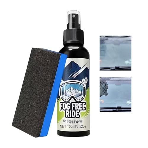 Generico Spray antivaho – Gafas de natación 4 x 4 x 14 cm transparentes | Limpiador de vista de 100 ml, para hombre, casa, baño, interiores y exteriores, frío, esquí, buceo, snorkel, Occh