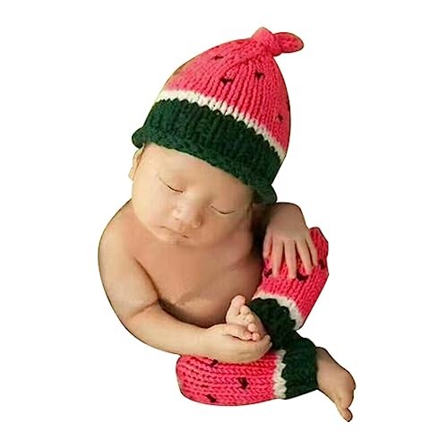 Bebé recién nacido Navidad accesorios de foto traje niña niño hecho a mano gorro de ganchillo disfraz lindo sombrero bebé sesión de fotos ropa recién nacido fotografía prop para bebé, 0-3 meses
