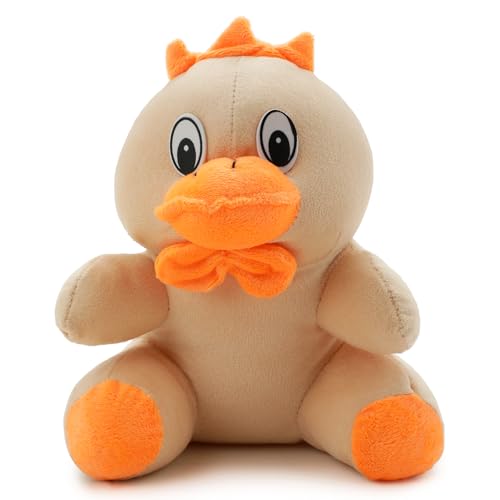 Image of Soft Beige Duck Plush Toy for Kids | Ultra-Soft Stuffed Duck Toy with Premium Plush Fabric | Cute Hug-Friendly Soft Toy for Babies, Toddlers, Girls & Boys | Safe, Lightweight (25 CM)
