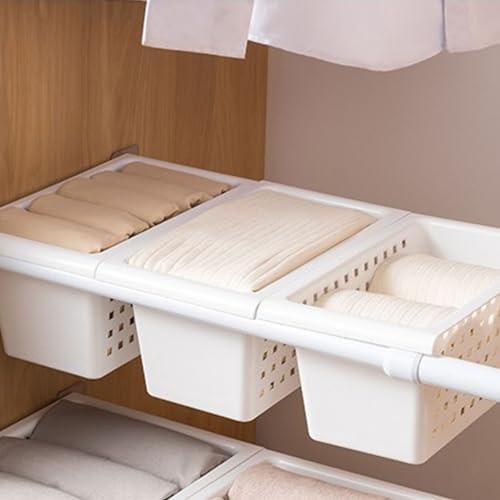 Organizador para Cocina Bajo Fregadero, Canasta de Almacenaje Expansible, Instalación sin Clavos, Plástico, Para Armario y Baño miniatura 6