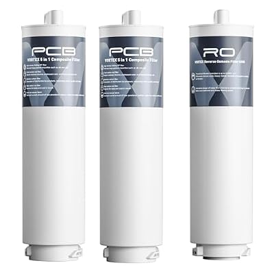 VIOMI® 2pcs PCB Filter and 1pc V6-RO600 Filter, Replacement for Viomi Votex V6 Reverse Osmmosis Water Filter