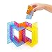 Guidecraft Interlox Squares - 96 Piece Set Interlocking Construction Toy, Creative Building - Educational STEM Construction Toy for Kids