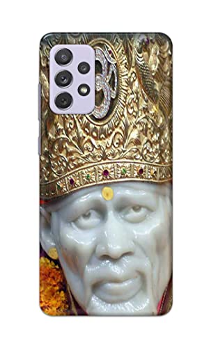 Image of PRINTFIDAA Sai Baba Lord Shiridi Great God Hinduism Hindu Religious Printed Designer Hard Case for Samsung Galaxy A72 Back Cover -(e) RPM1005