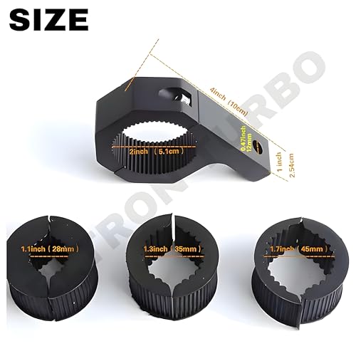 Image of ELTRON TURBO Heavy Duty Fog Lamp Clamp Aluminum Metal Waterproof Clamp Adjustable For Bikes And Cars Fog Light Compatible Sp 125 (Pack Of 2)