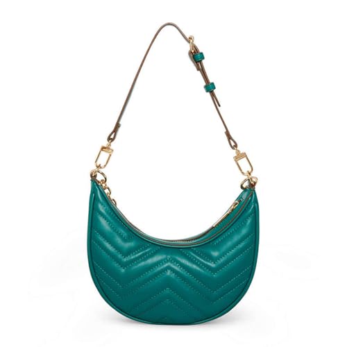 Anne Klein Quilted Crescent Shoulder Bag with Swag Chain2