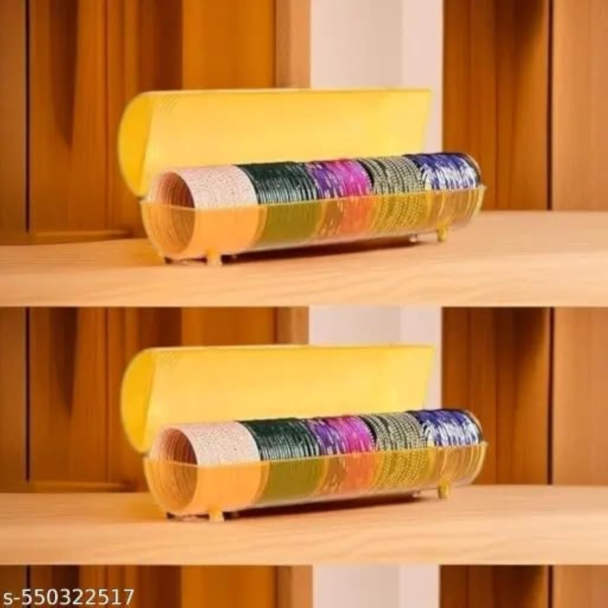 Plastic Bangle Box for Storage, Stylish Design for Women