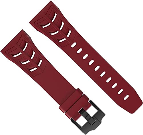 Boîtier de montre en fibre de carbone kit de modification avec bracelet caoutchouc fluoré Apple Watch