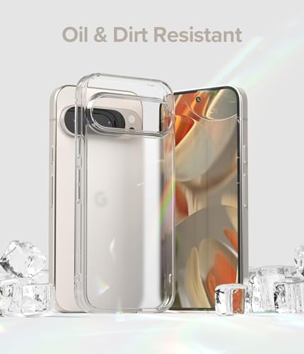 Image of Ringke Fusion Matte Compatible with Google Pixel 9 Pro /Pixel 9 Case Cover Anti Fingerprint Hard Back Soft Flexible TPU Bumper Scratch Resistant Google Pixel 9 Pro /Pixel 9 Back Cover - Matte Clear