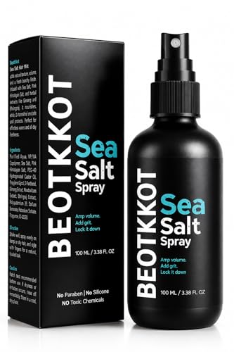 Image of Sea Salt Spray for Hair Styling - Texture & Beachy Waves | Instant Volume, Lightweight Matte Finish, No Residue | With Bhringraj & Vitamin E | No Alcohol | Made for Indian Hair & Harsh Weather| For Men & Women 100 ml (100ml)