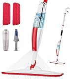 Mops for Floor Cleaning Wet Spray Mop with a Refillable Spray Bottle and 2 Washable Microfiber Pads Home or Commercial Use Dry Wet Flat Mop for Hardwood Laminate Wood Ceramic