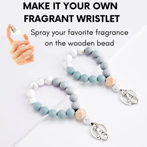 Chabaebae Wristlet Keychain & 2-Pc Airtag Holder, Handmade Beaded Keychain Wristlet, Airtag Keychain Bracelet, Key Wristlet #TOP5