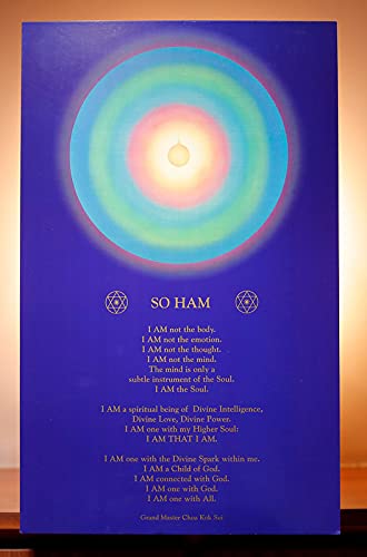 Soham Poster Master Choa Kok Sui - Institue for Inner Studies- Pranic Healing Poster