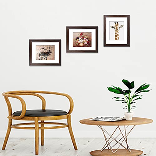 Golden State Art 16x20 Picture Frame Fits 11x14 Photo Distressed Dark Brown by Golden State Art - Used condition - Image 6