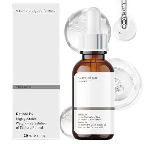 Serum Retinol, Serum Facial Mujer con Retinol 1%, Serum Antiarrugas Suaviza la Piel, retinol Puro para La Cara Reduce Las Líneas Finas, Cuidado Facial Diario, 30ml