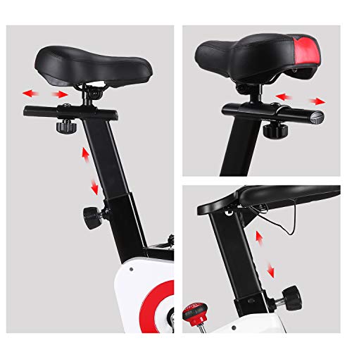 Exercise Bike, CHAOKE Indoor Cycling Bike, Stationary Bike Magnetic Resistance Whisper Quiet for Home Cardio Workout Heavy Flywheel & Comfortable Seat Cushion with Digital Monitor (2020 Upgraded) Exercise Bike, CHAOKE Indoor Cycling Bike, Stationary Bike Magnetic Resistance Whisper Quiet for Home Cardio Workout Heavy Flywheel & Comfortable Seat Cushion with Digital Monitor (2020 Upgraded)