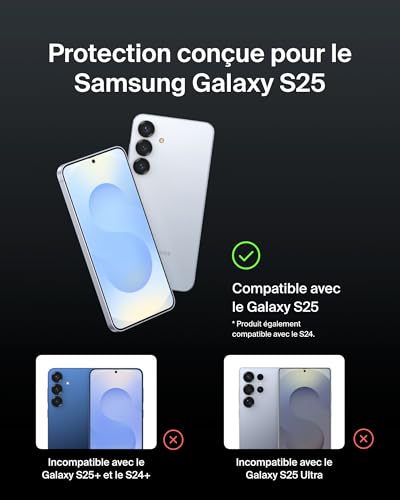 Protection d'écran BELKIN InvisiGlass Samsung Galaxy S25S24 Antirayure Antimicrobienne Ultra fin - vue 3