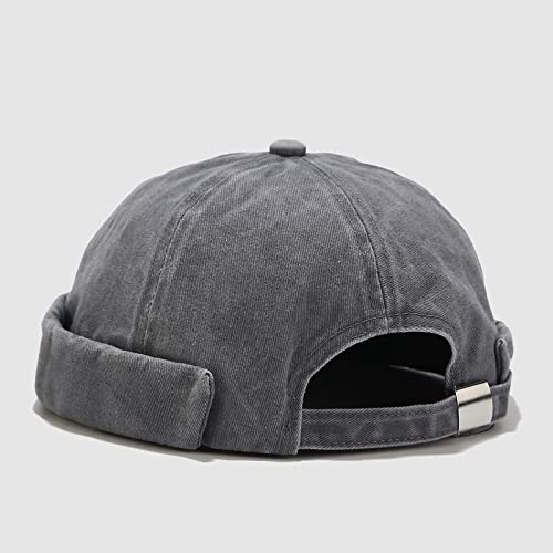 Ciamlir Bonés de homem beanies homem ajustável casual Brimless Loop Beanie Hat Solid Men Hat Autumn gorro Women's Hats