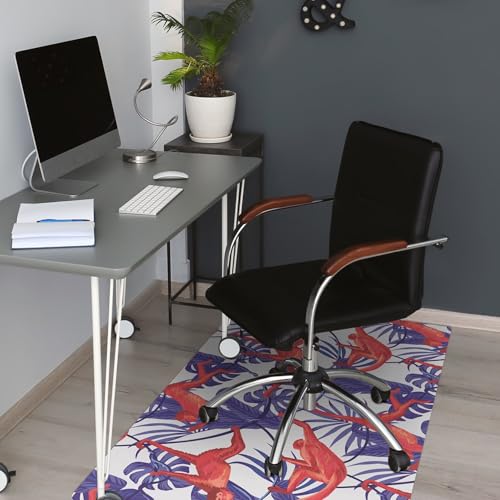 Tapis de chaise rectangulaire protège-sol imperméable en PVC résistant