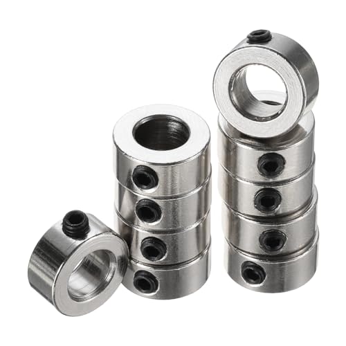 QUARKZMAN 10 Stück Stellringe 6mm Bohrung 11mm AD 5mm Breite Wellensicherungsring Tiefenanschlagringe für Rad Schubkarre Axle Getriebe Montagen CNC Maschine Werkzeuge Industrie