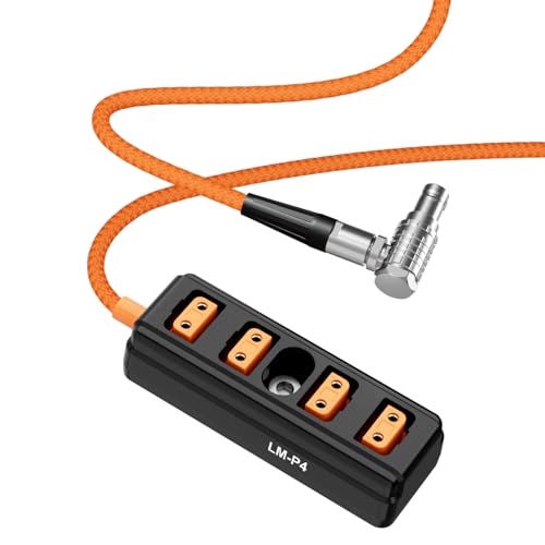 Distribuidor D-Tap de 4 vías ultraliviano con conector Lemo y cable de 60 cm 2