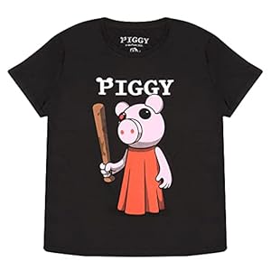 Piggy Baseball Bat T-shirt, Kinderen, 116-182, Officiële Koopwaar