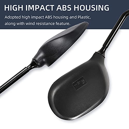 Trkimal Universal Adjustable Atv Motorcycle 360 Degrees Ball-Type Side Rearview Mirror With 7/8” Handlebar Mount Compatible For Motorcycle, Scooter, Atv, Dirt Quad Bike, Etc. #TOP2