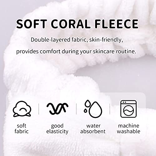 Spa Headband, Bow Makeup Headband For Washing Face, High Elasticity Bowknot Coral Fleece Skincare Headbands For Women Girls #TOP6