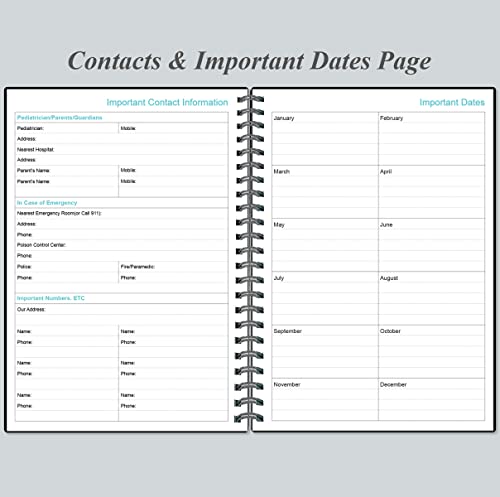 Heveboik HEVE-BABY-BLACK Baby'S Daily Log Book thumb #3