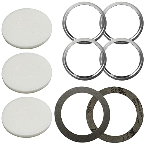Image of 96010 Water Heater Gasket Kit - Fit for Tank for Use On Atwood Water Heaters, Package Includes 4 x 96010 Rings, 3 x Asbestos Washers and 2 x Gasket(9 Parts)