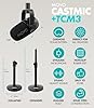 Movo Portable Podcast Equipment Bundle for iPhone/Android Phones- Podcast Kit with Audio Interface, 2 CastMic Dynamic Mics, 2 Table Stands - For Smartphones, Computers, PC, Mac - Lightning, USB, USB-C #4
