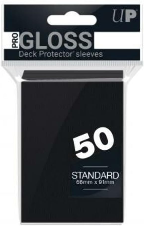 Ultra Pro 50 Black Sleeves/Deck Protectors (Standard Size) for Magic/MTG, Pokemon Cards