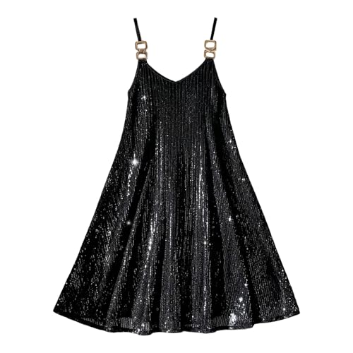 Robe d'été à fines bretelles et sequins brillants chic - 4