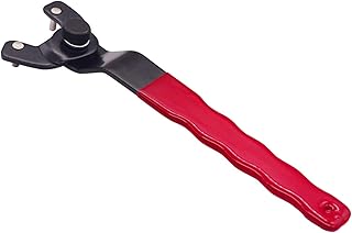 Lock-nut Grinder Wrench(Red),Adjustable Grinder Wrench angle grinder wrench Suitable for most grinders K-023-R