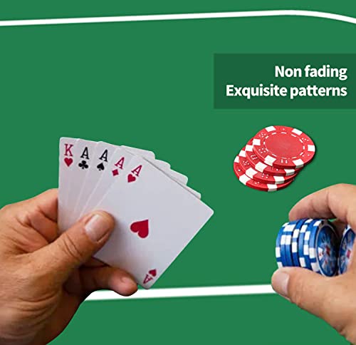 Cifupy Poker Mat - 71X35In/47X24/94X47 In Poker Top Mat, Portable Rubber Foam Poker Table Top, Players Game Layout Mat With Carrying Bag Foam Poker Table Top For Poker Games,Casino,Blackjack #TOP2