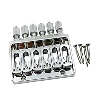 【Compatibility】:This Bridge is specially designed for headless electric guitars, ensuring a secure and stable fit 6 string models 【Material】:The Headless Bass Guitar Bridge is crafted from zinc alloy metal, providing strength and long performance 【Ea...