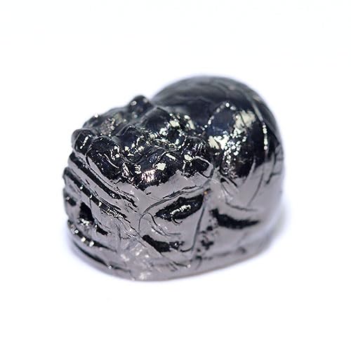 約11x8mm 鉄隕石 メテオライト ブラックカラー ヒキュウ 貔貅 一粒売り アルタイ隕石〔 天然石 パワーストーン アクセサリー 〕