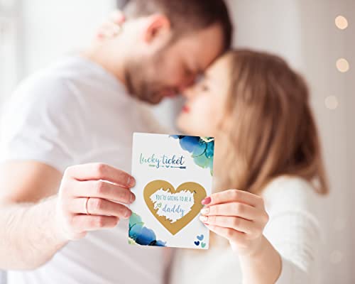 Image of Joli Coon Pregnancy announcement scratch card - You are going to be a daddy - Baby announcement with envelope - Dream