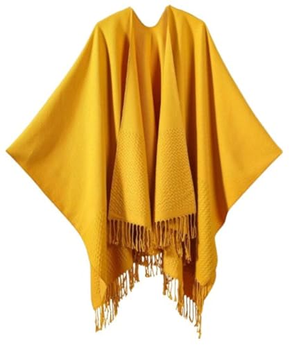 Women's Tassel Pashmina Shawl Wraps Open Front Poncho Cape Fashion Reversible Blanket Scarf Travel Cardigan Sweater