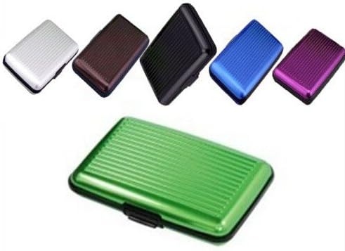 truevineNew Improved Slim Aluminum RFID Protected Wallet Credit Card Holder Protect Your Card from Card Reader Identity Theft Credit Card, Debit Cards, id Cards (Blue)