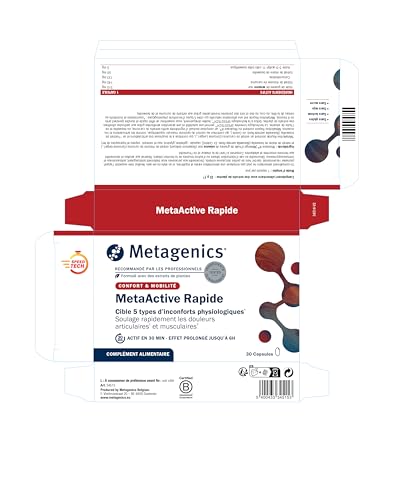 Metagenics MetaActive Rapide Curcuma Boswellia Sésame Noir, 30 Gélules – vue 7