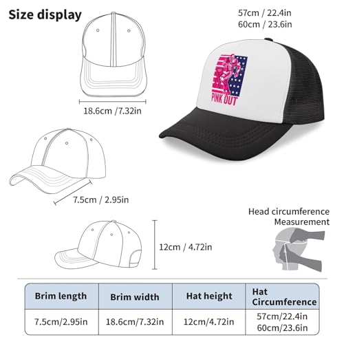 Breast Cancer Football Hats Garde Cap for Son4