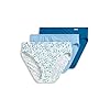 Jockey Women's Underwear Supersoft French Cut - 3 Pack, Layered Blue Floral Sprig/Blue Stardust/Azurite Sea, 8