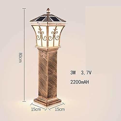 Lampe solaire vintage 3W E27 pour clôture et extérieur H80cm